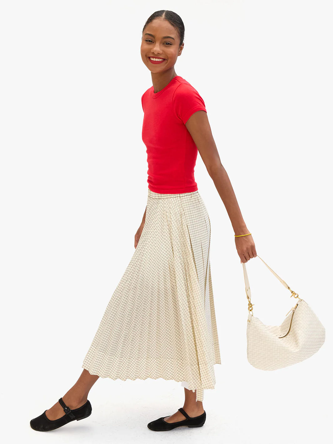 Moyen Messenger Bag in Cream