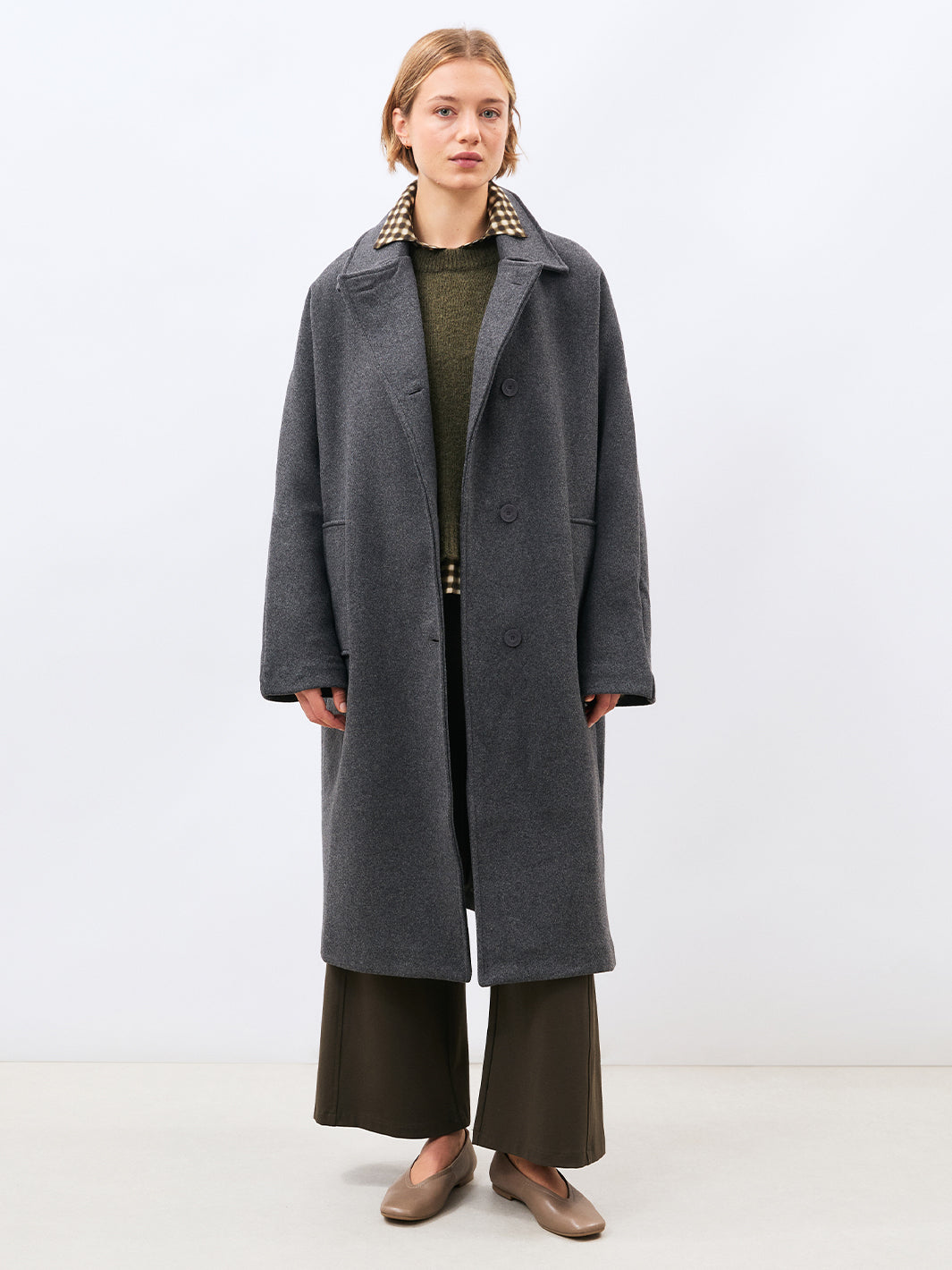 Murei Coat in Anthracite