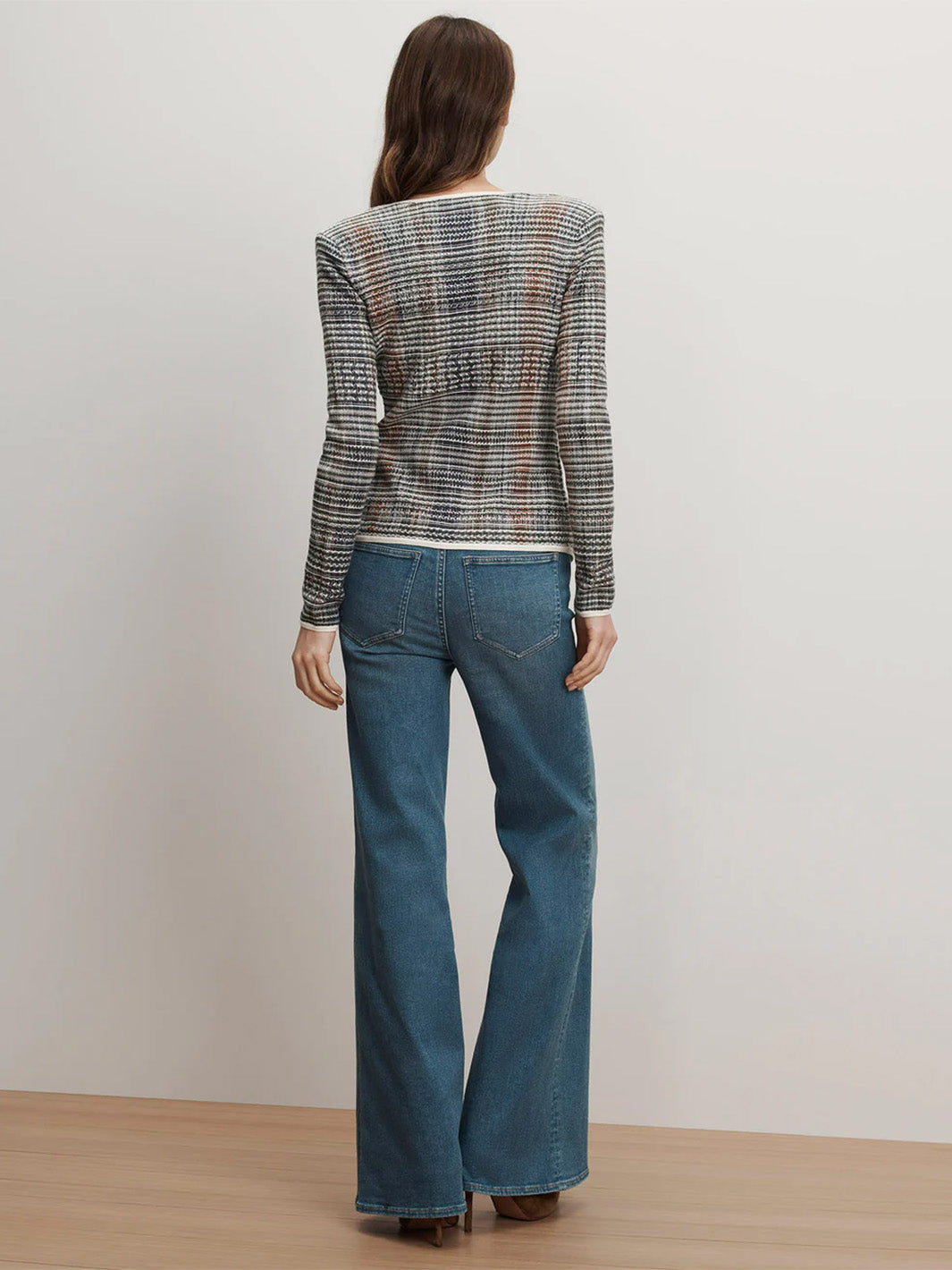 Nadialine Knit Jacket in Dark Hunter Green Multi