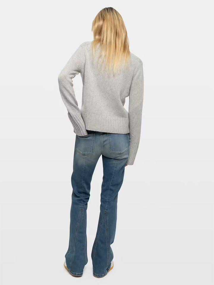 Nalmo Merino Wool Sweater in Gris