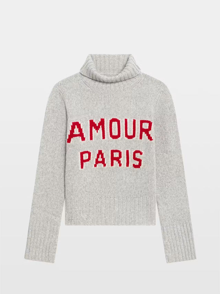Nalmo Merino Wool Sweater in Gris