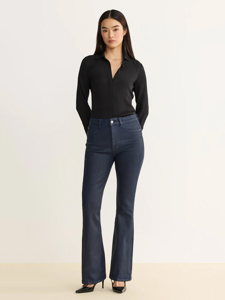 Nao Bootcut Jean in Coated Shallows