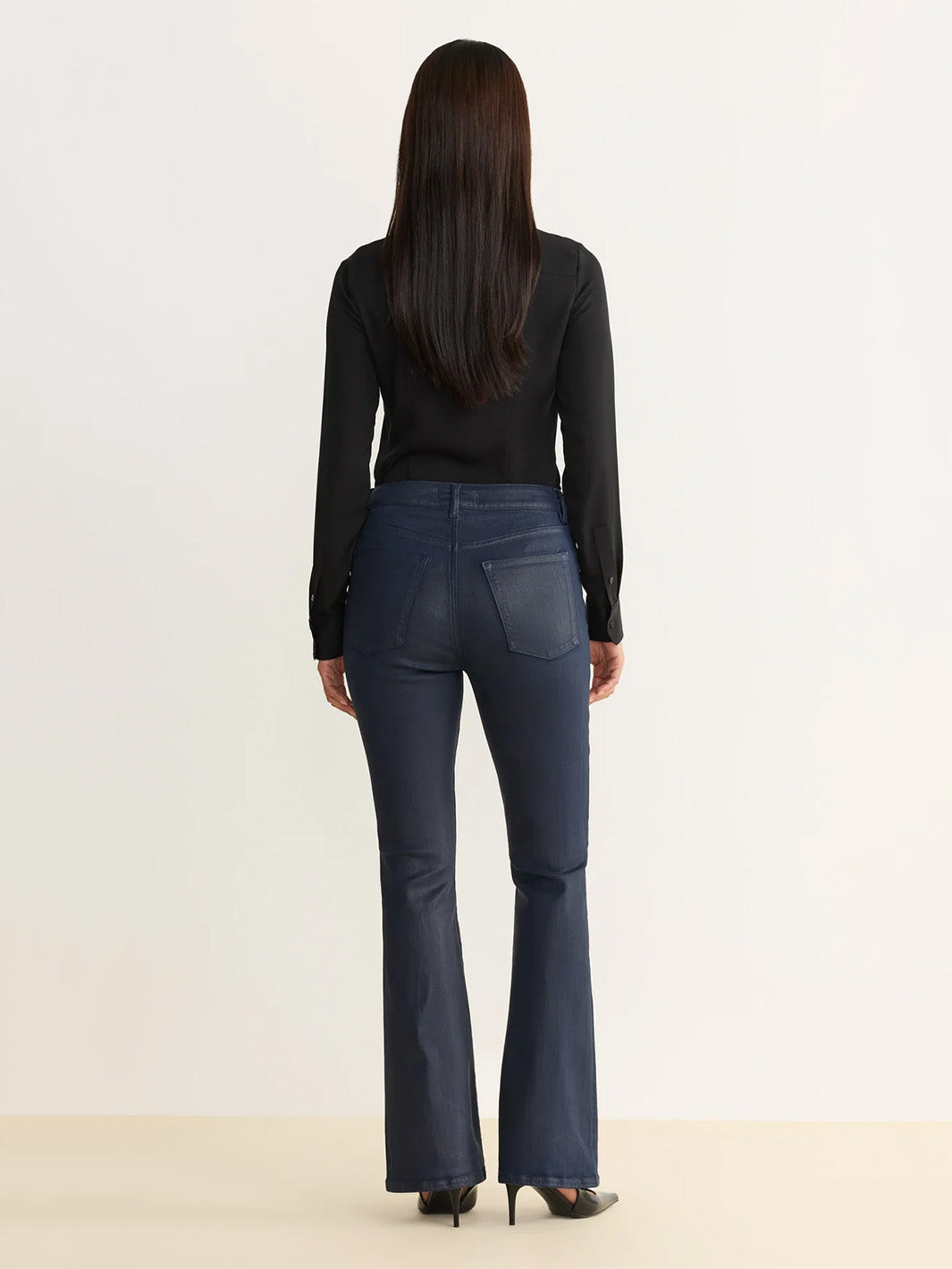 Nao Bootcut Jean in Coated Shallows