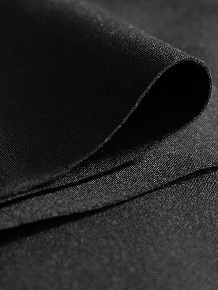 Neoprene Wide Leg Pant in Black
