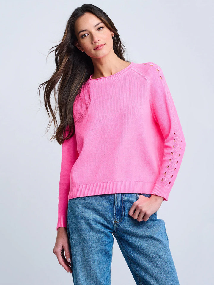 Neon Lights Sweater in Ultra Pink