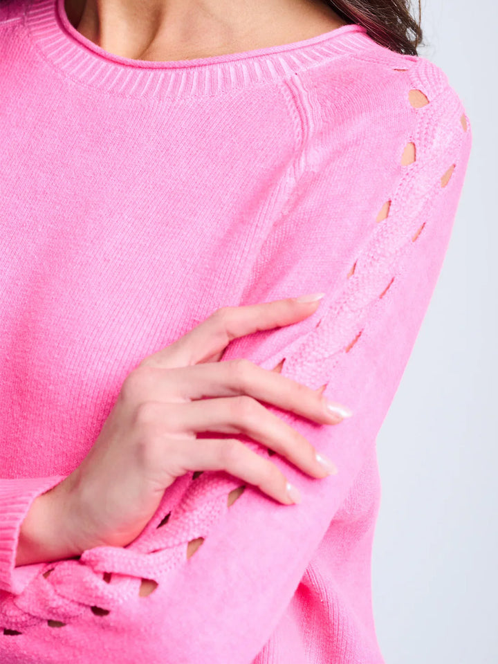 Neon Lights Sweater in Ultra Pink