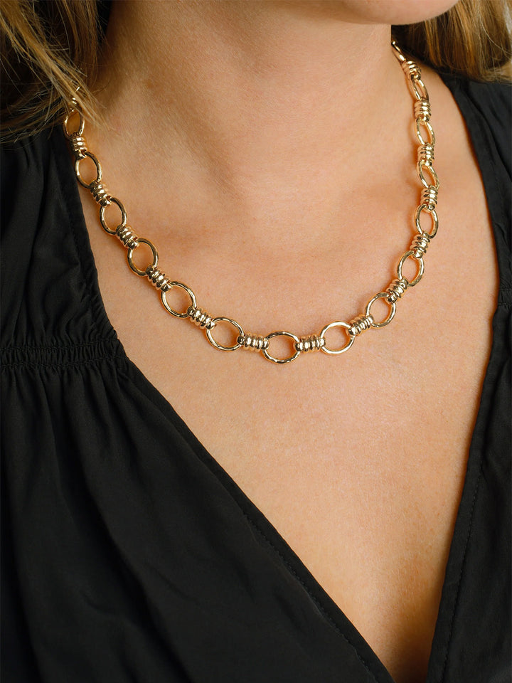 Neptune Chain Necklace, Gold
