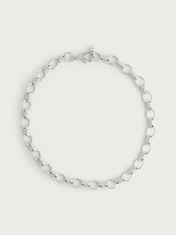 Neptune Chain Necklace, Silver