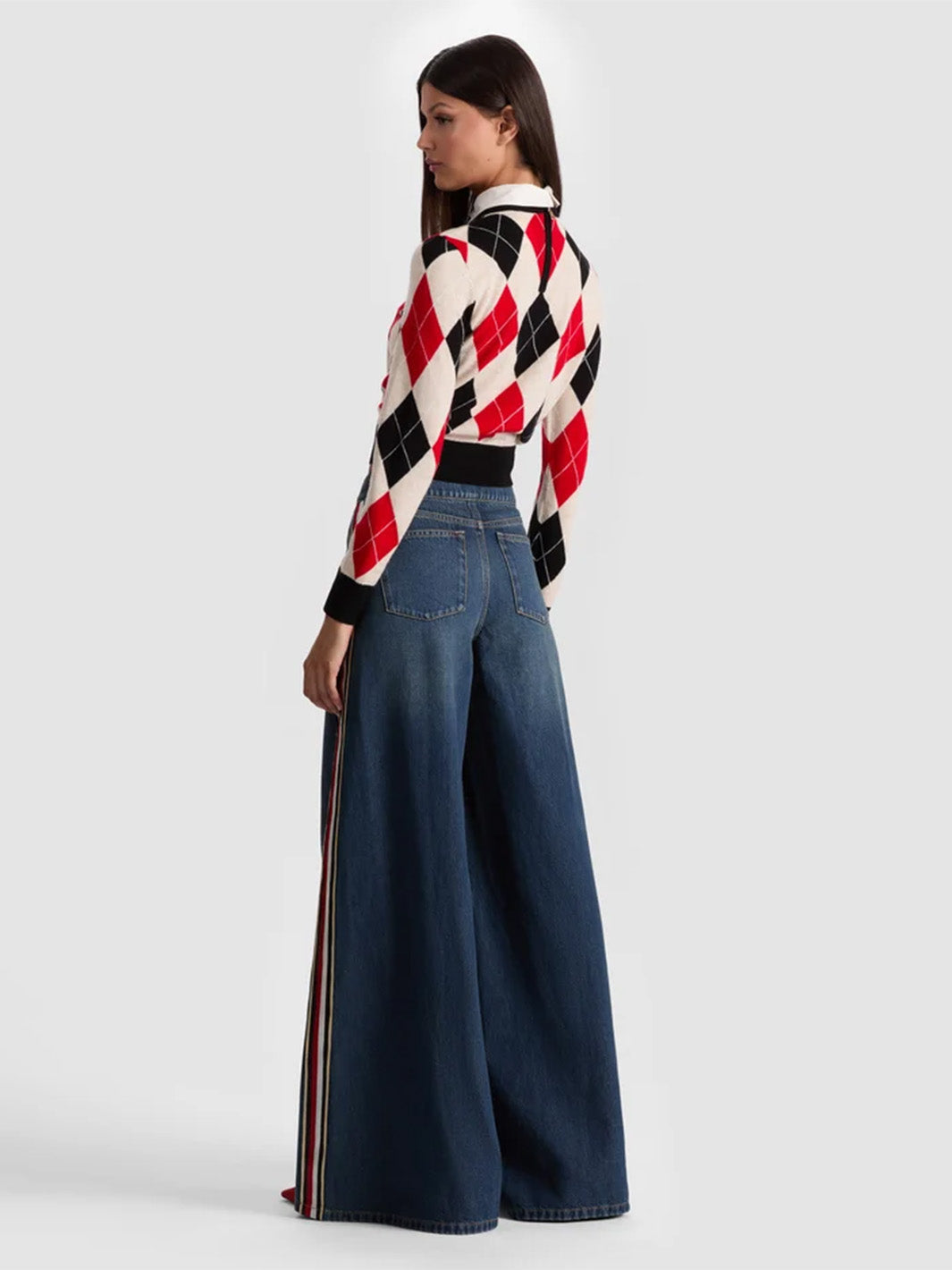 Nessi Jean w/Side Stripe in Clementine Tint
