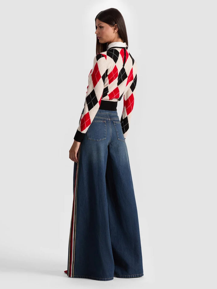 Nessi Jean w/Side Stripe in Clementine Tint