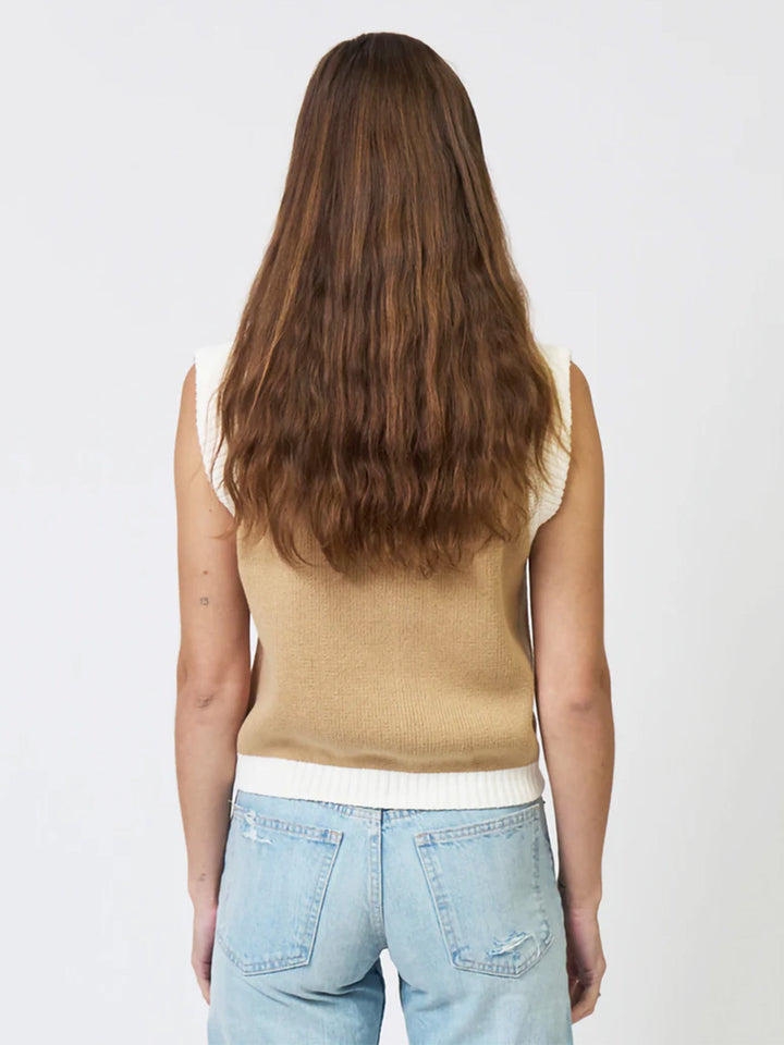 Nevada Sleeveless Bomber in Sand