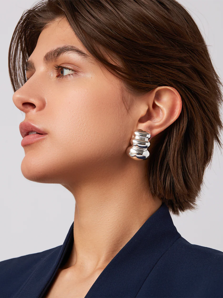 Non-Stop Earrings in Silver