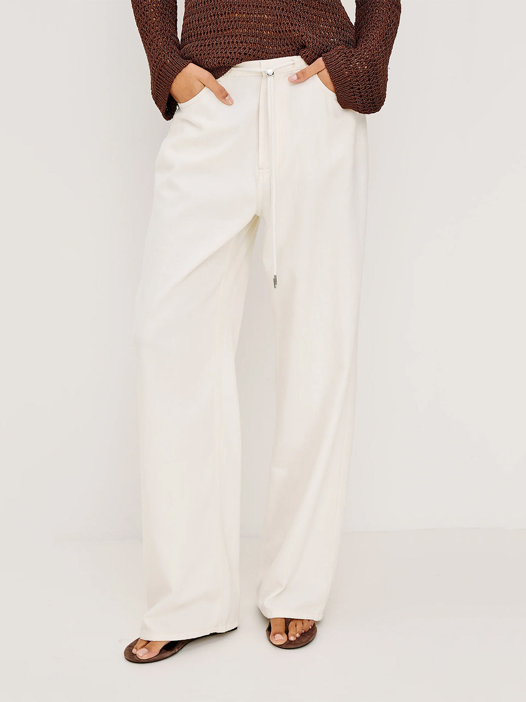 Normandie Pant in Ivory