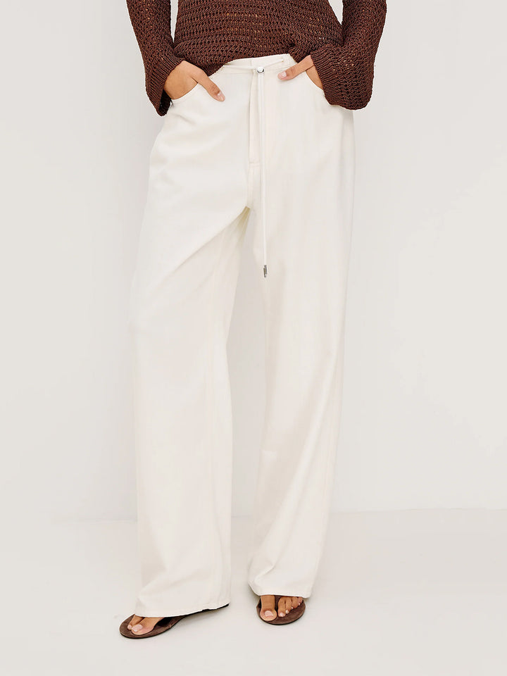 Normandie Pant in Ivory
