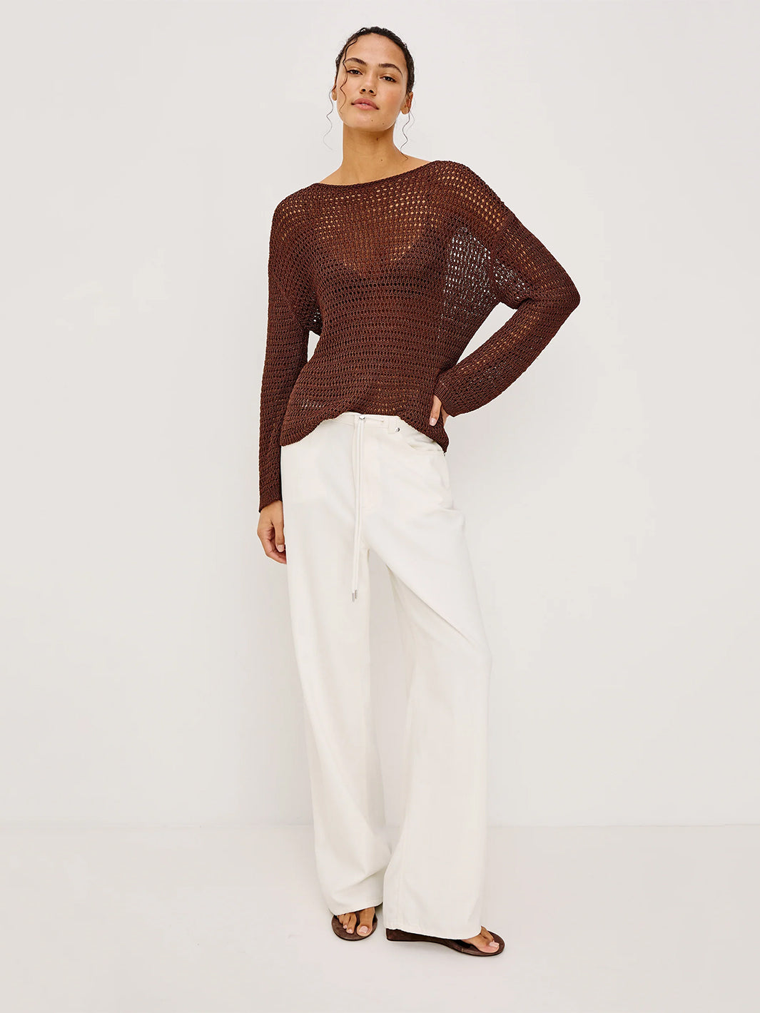 Normandie Pant in Ivory