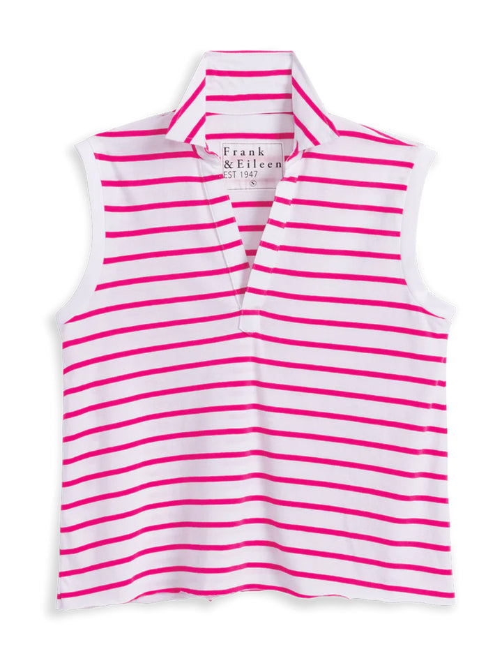 Olivia Popover Henley Tank in Lotus Stripe
