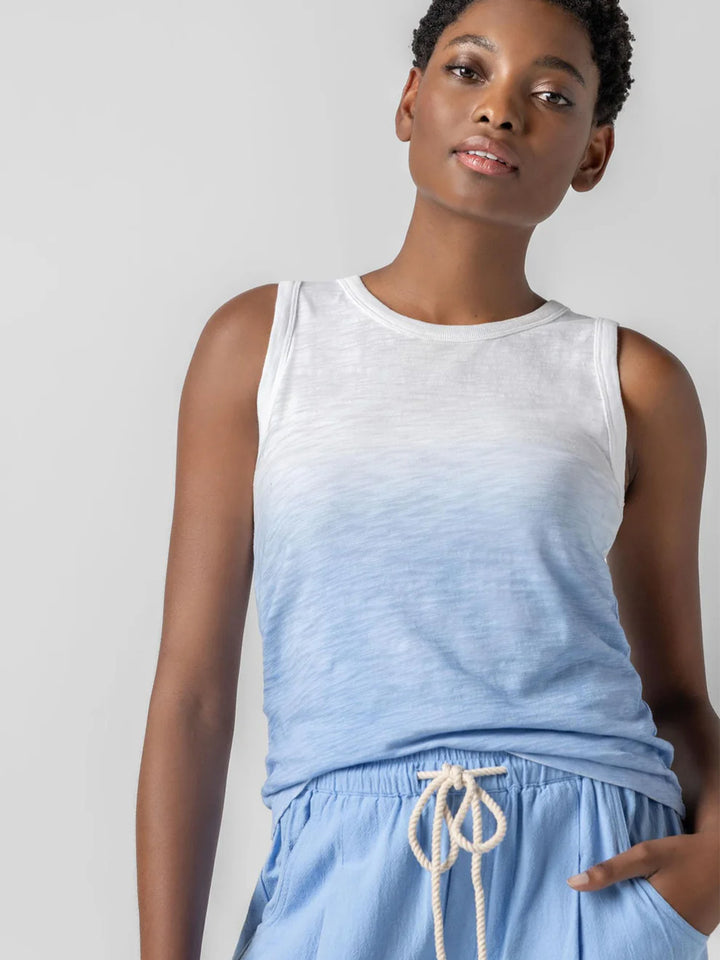Back Seam Ombre Tank in Harbor Ombre