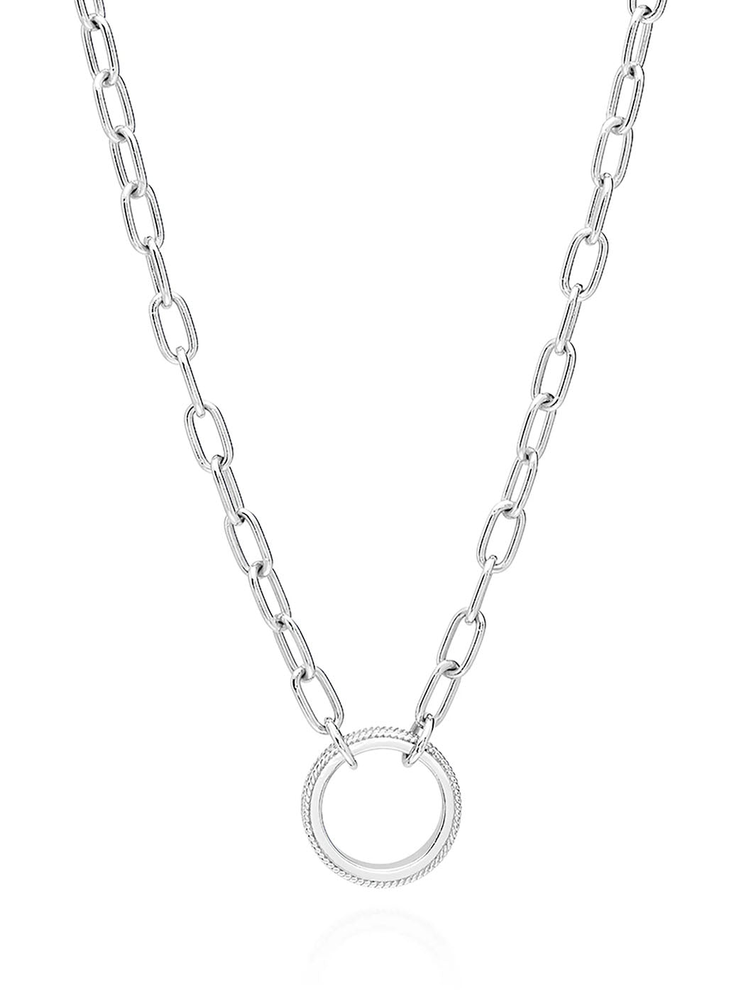 Open Chain Necklace in Silver