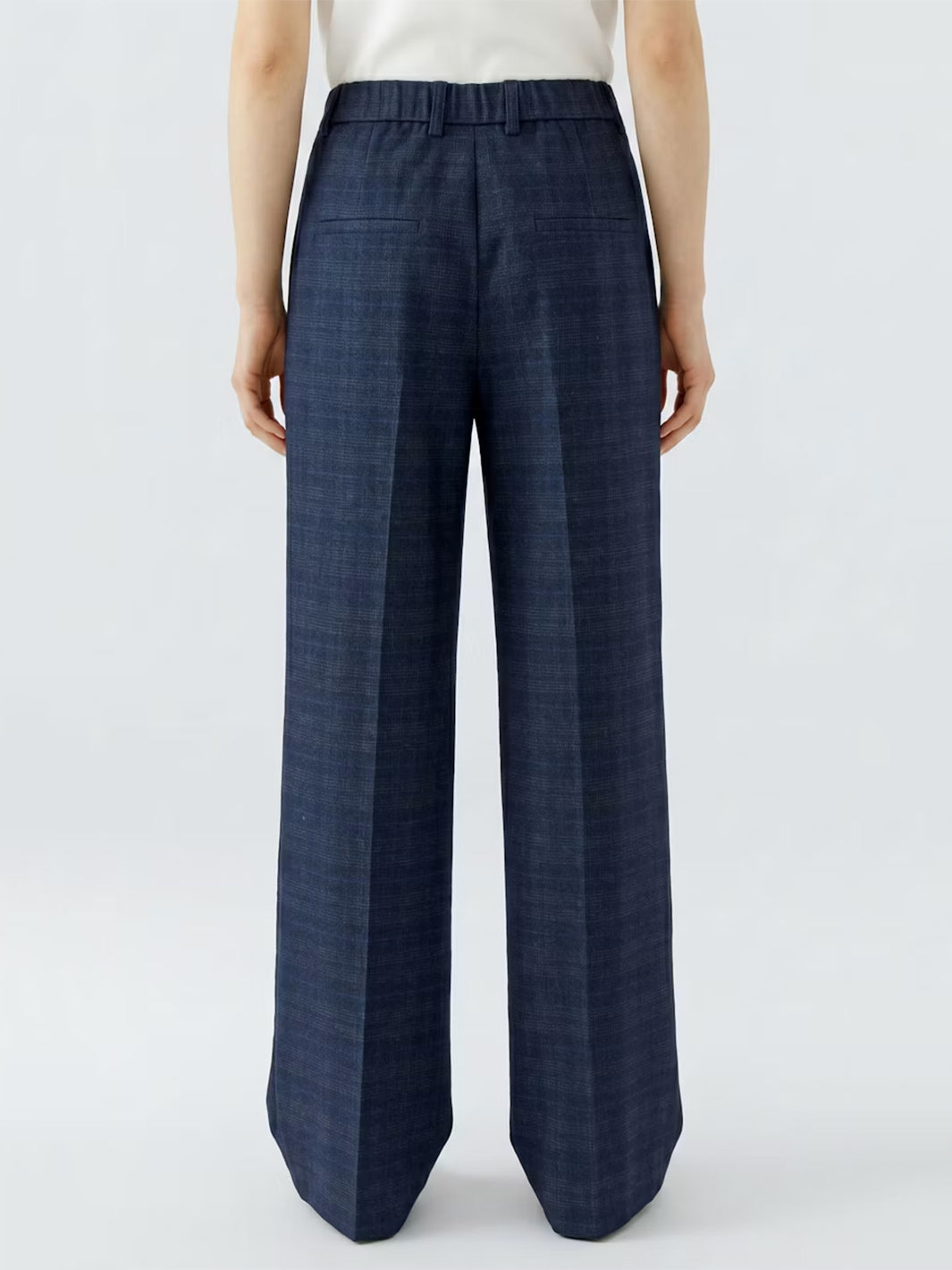 Trousers in Dark Blue Grey