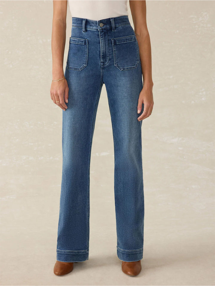 Stretch Terry Patch Pocket Pant in Riverton