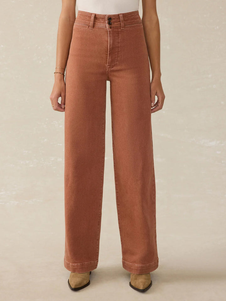 Stretch Terry Harbor Pant in Russet