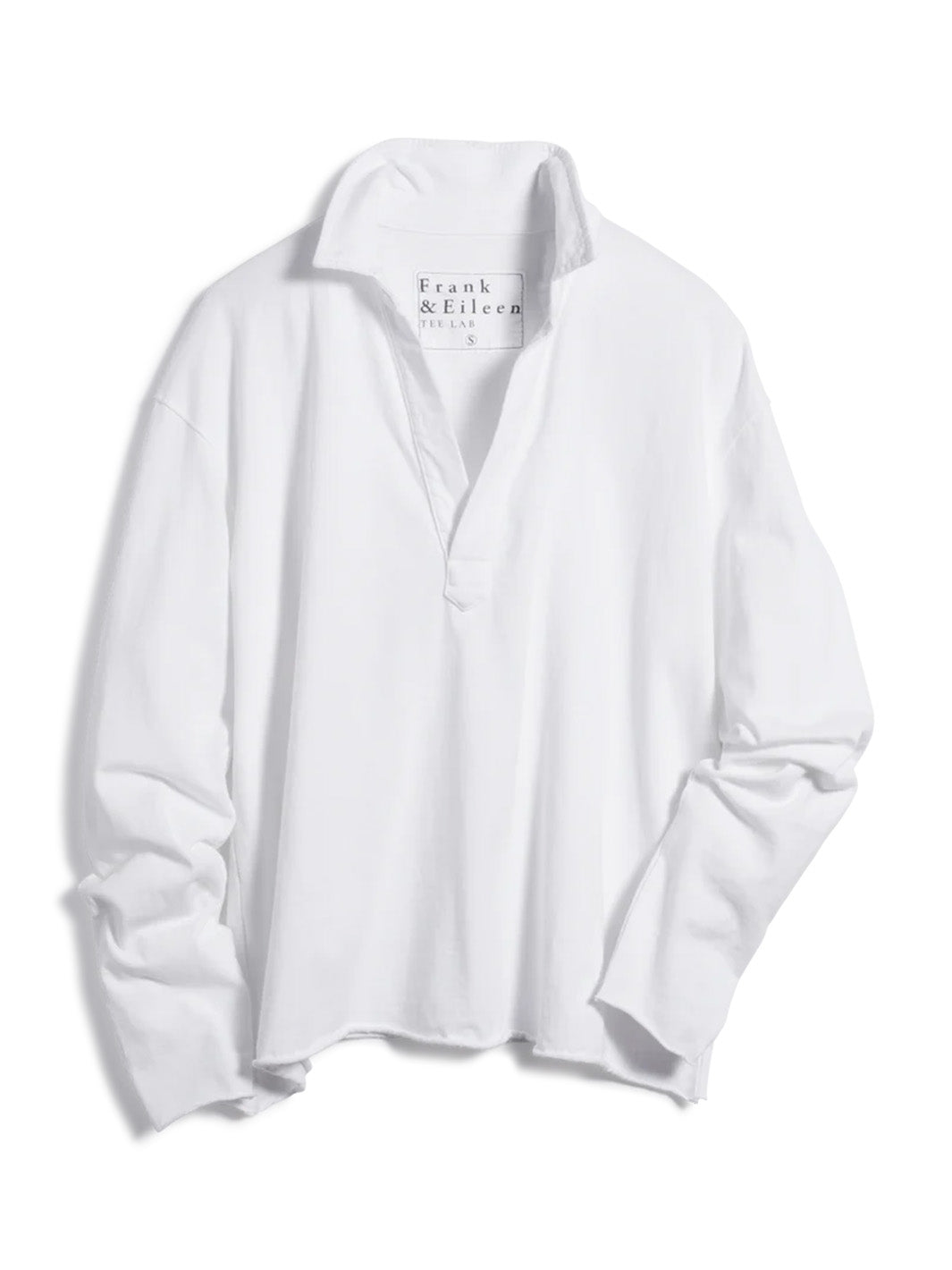 Patrick Heritage Jersey Popover Henley in White