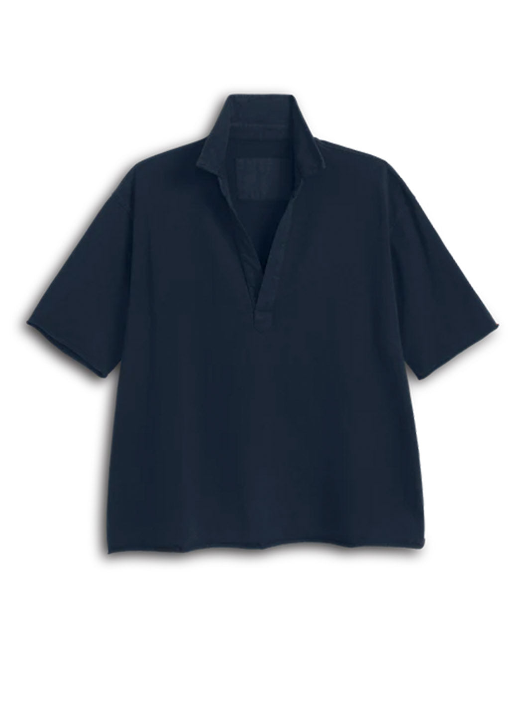 Patty Short-Sleeve Popover Henley in Classic Navy