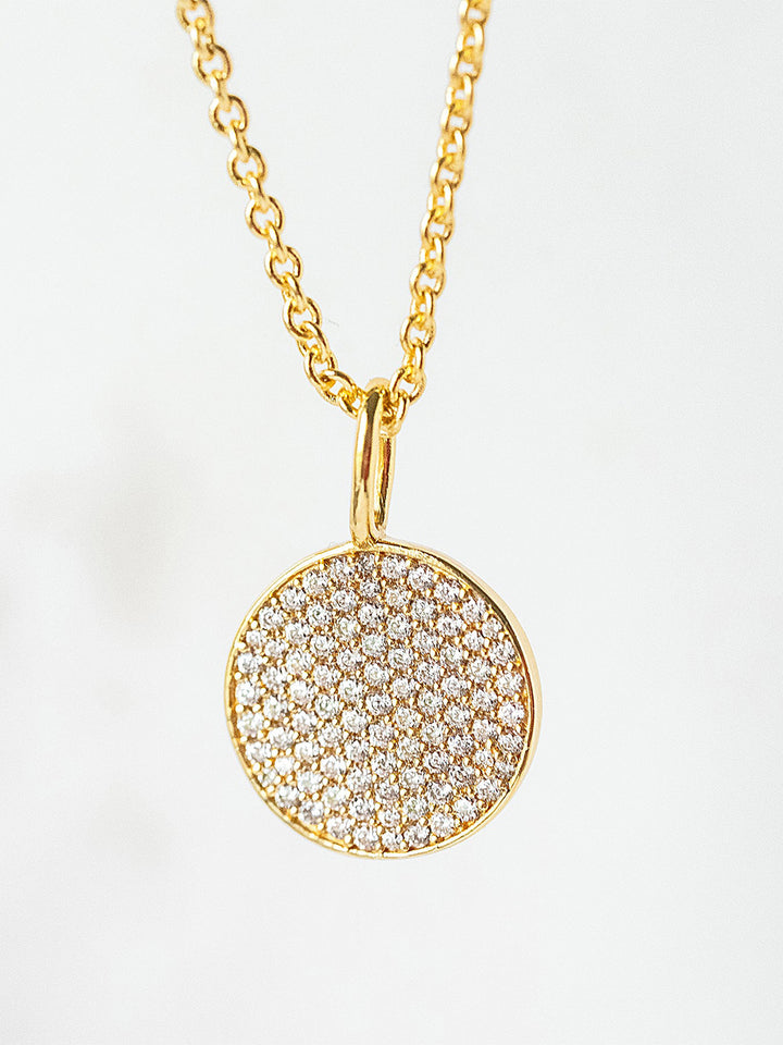 Pavé Cubic Zirconia Pendant Necklace