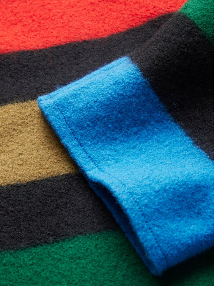 Pearson Striped Sweater Jacket in Black Multi