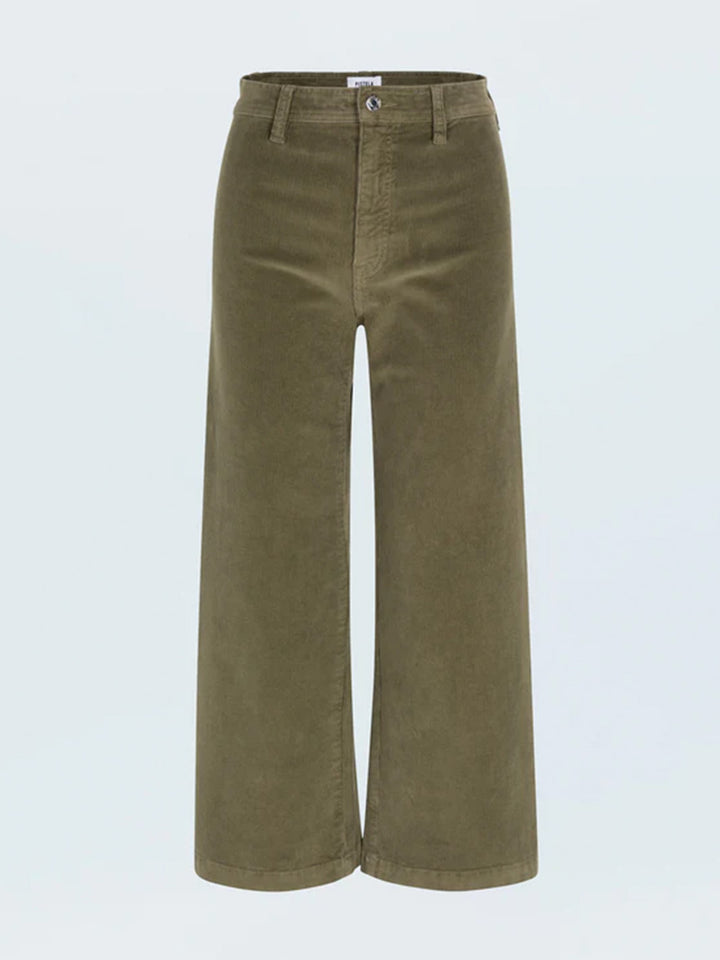 Penny High Rise Wide Leg Crop Jean in Sequoia