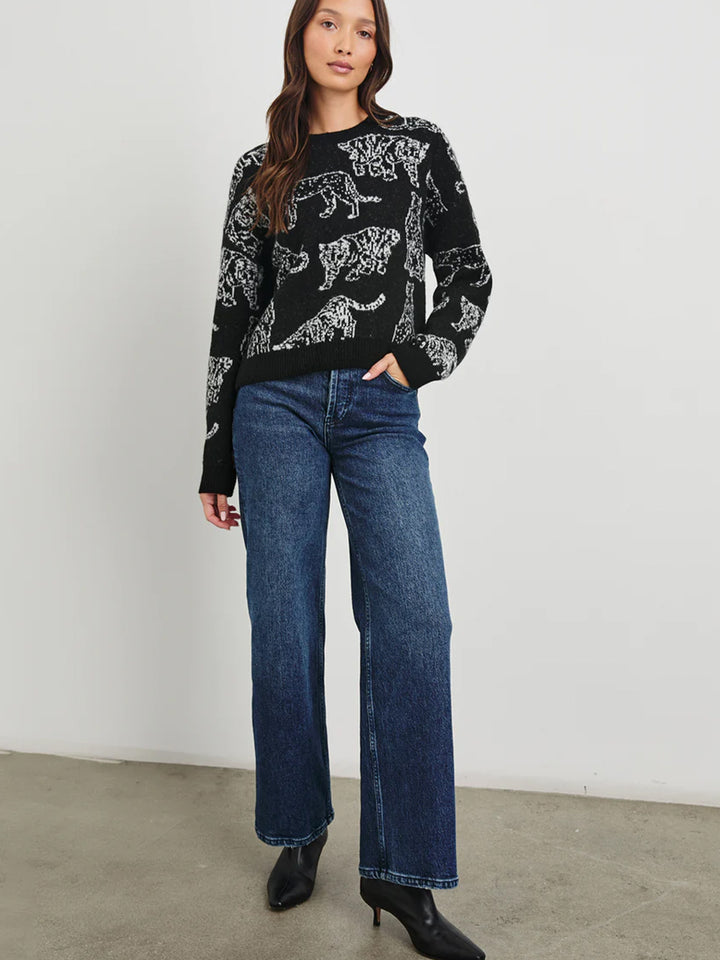 Perci Sweater in Charcoal Cats