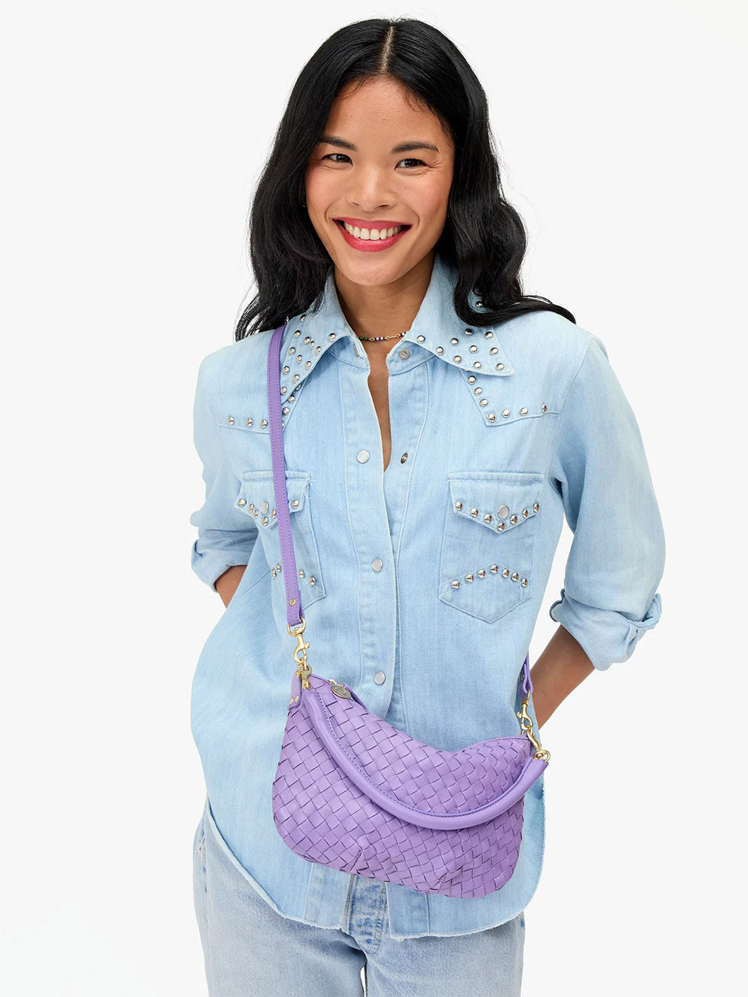 Petit Moyen in Jacaranda Diagonal Woven