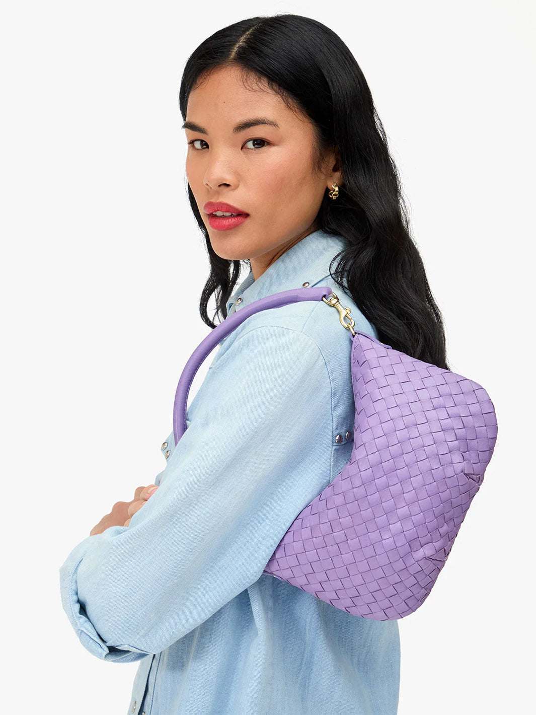 Petit Moyen in Jacaranda Diagonal Woven