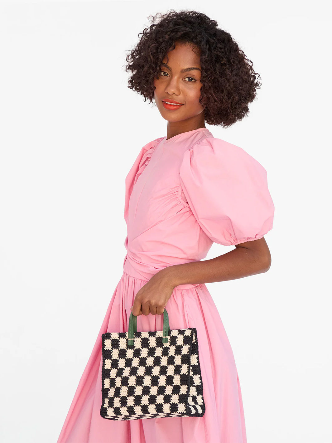 Petit Summer Simple Tote in Black/Cream