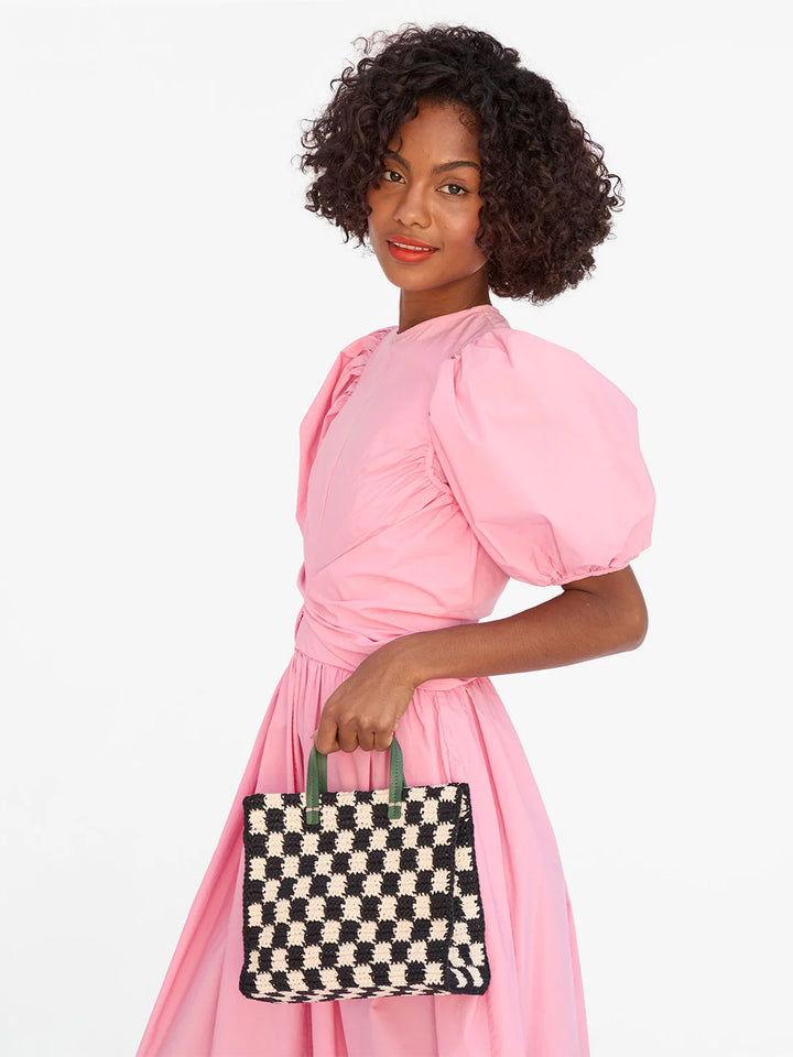 Petit Summer Simple Tote in Black/Cream