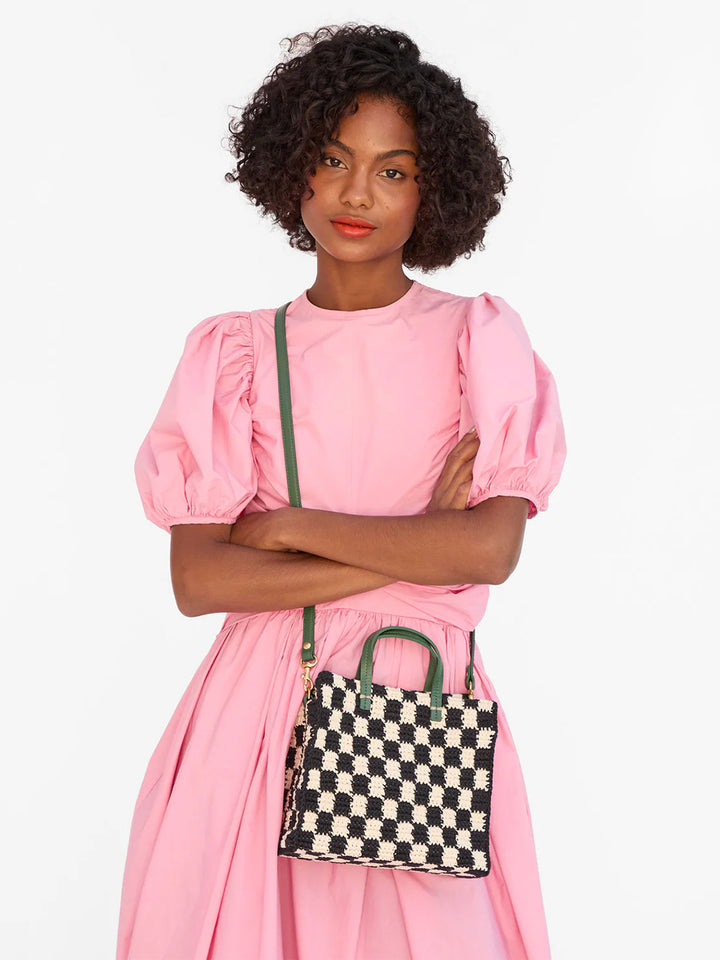 Petit Summer Simple Tote in Black/Cream