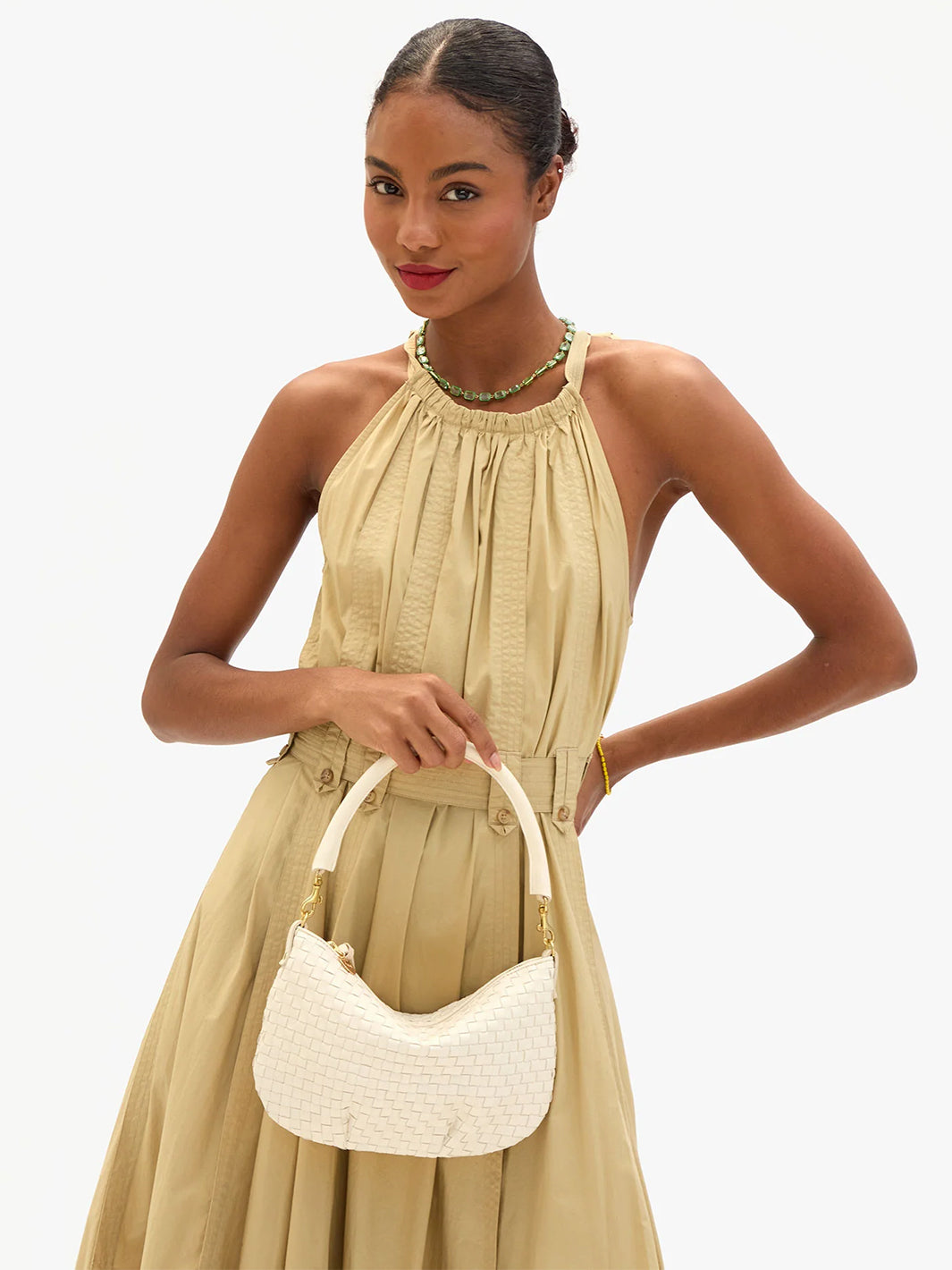 Petit Moyen Messenger Bag in Cream