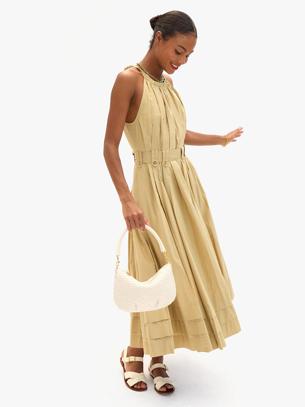 Petit Moyen Messenger Bag in Cream