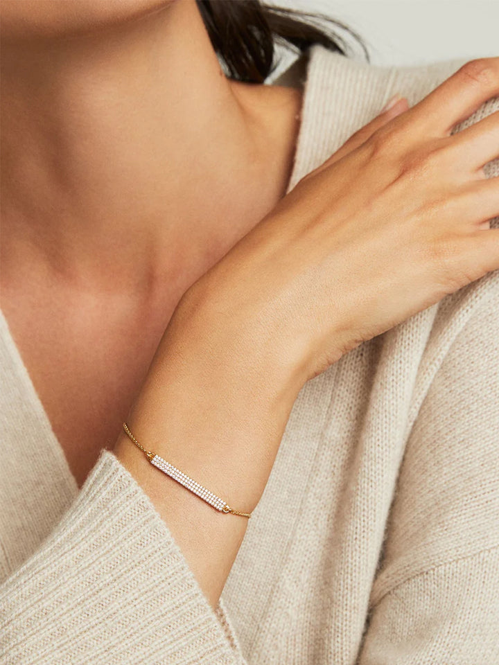 Petite Pave Bar Bracelet