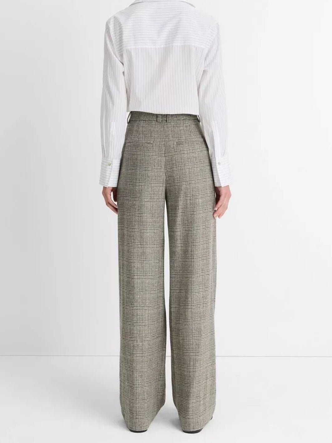 High-Rise Plaid Trouser in Heritage