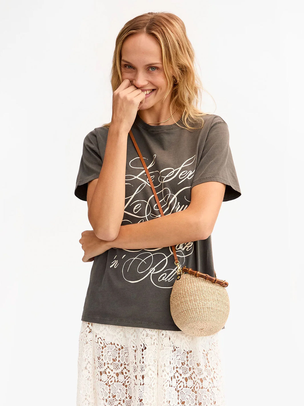 Petit Pot De Miel w/Bamboo Handle in Cream
