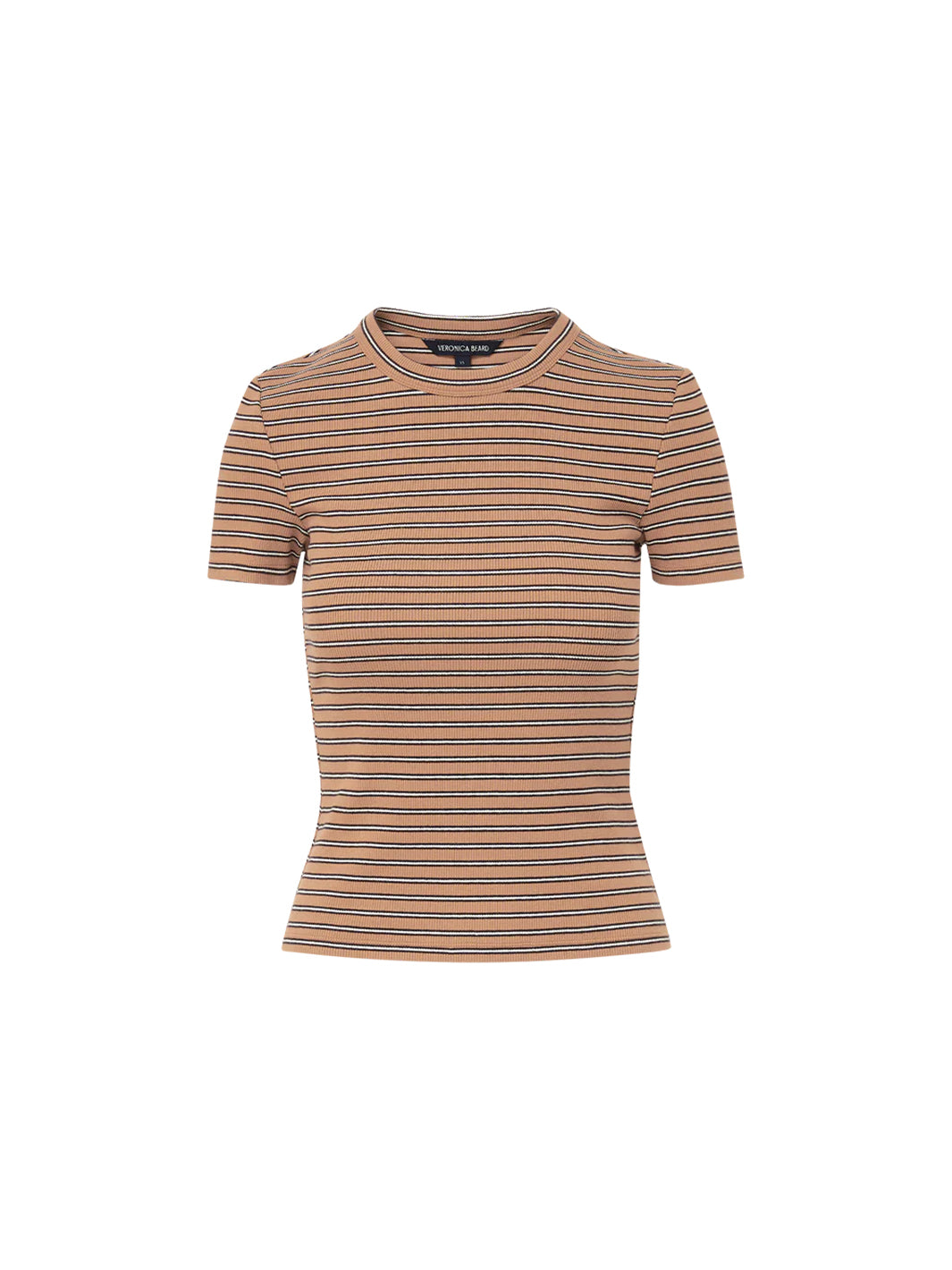 Pruitt Striped Tee in Brown Multi