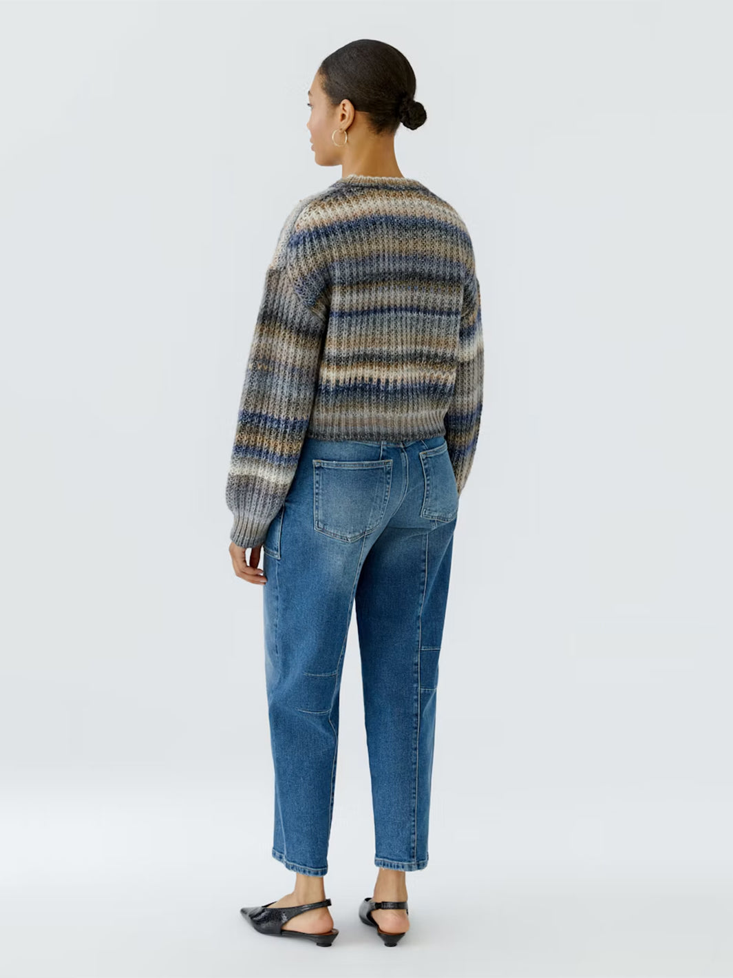 Pullover in Light Brown Blue
