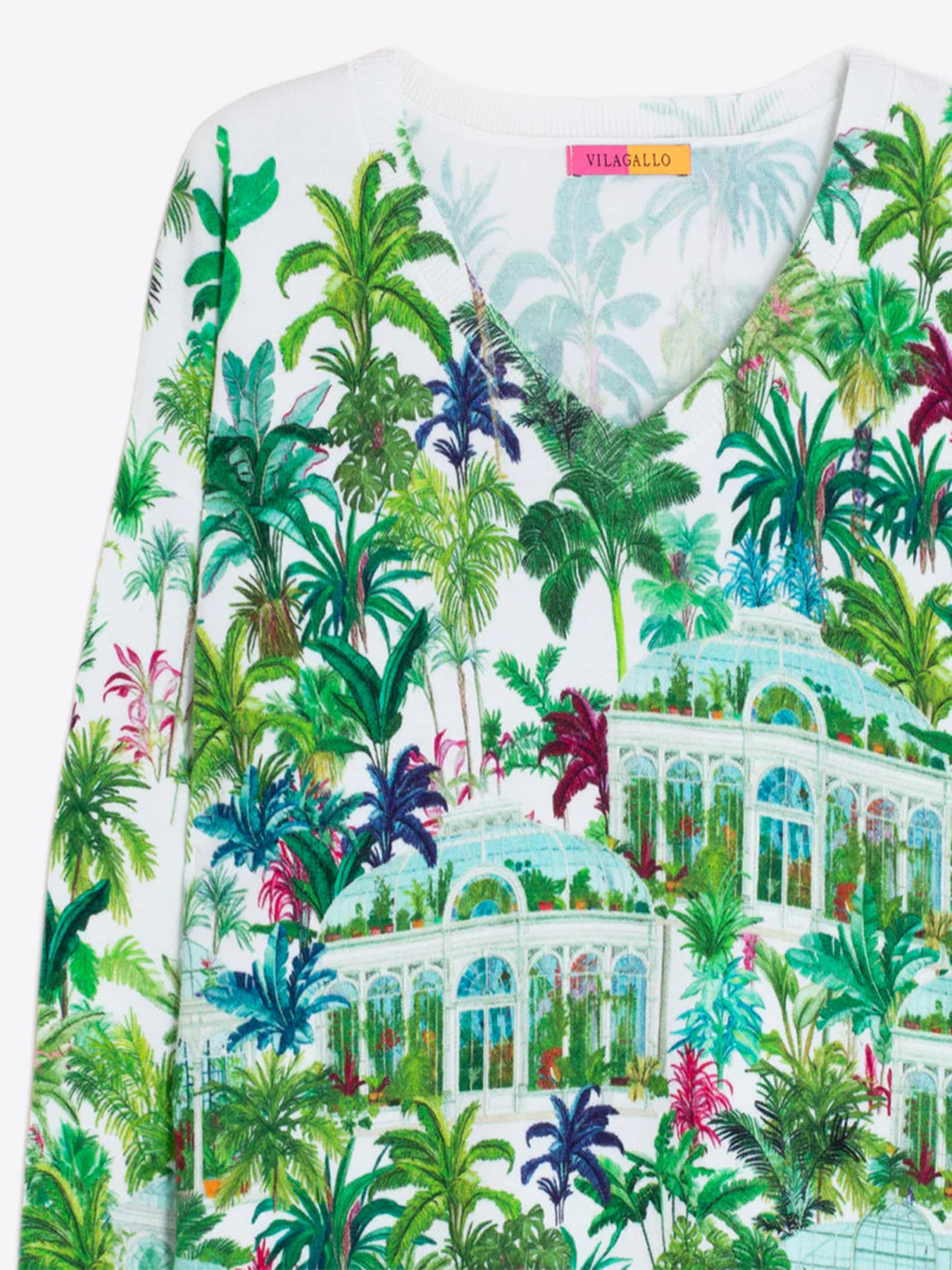 Punto Estampado Jersey Tee in Greenhouse Print