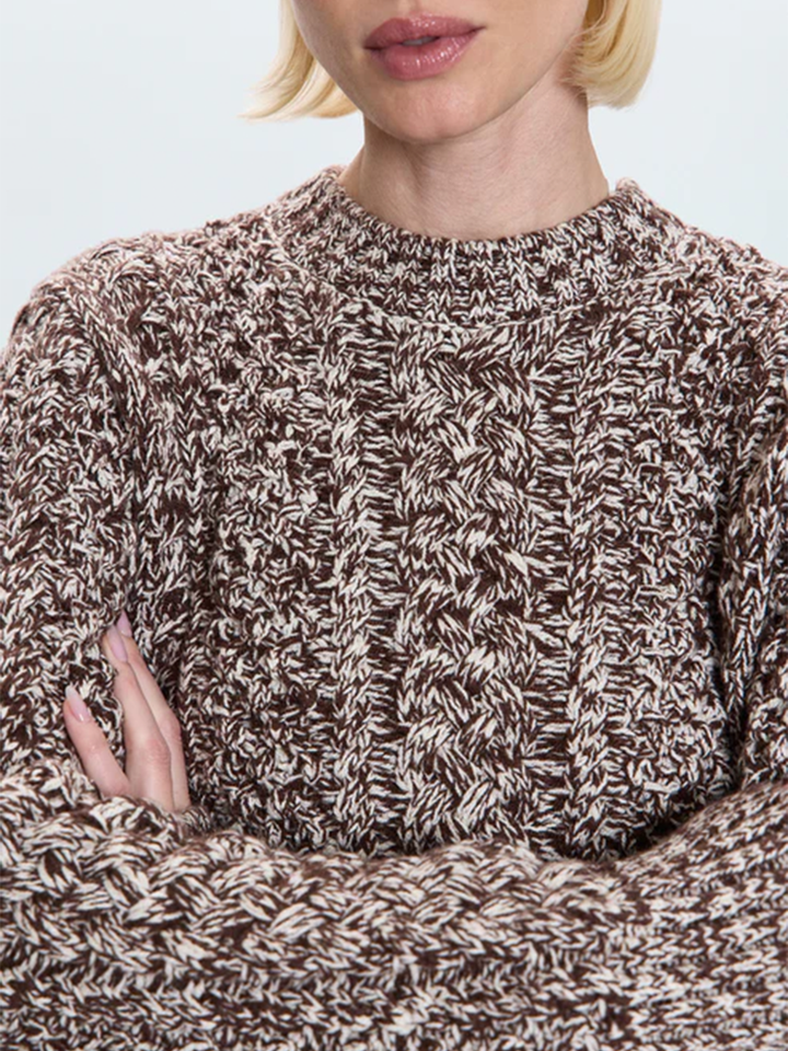Quinn Sweater in Chocolate Marl