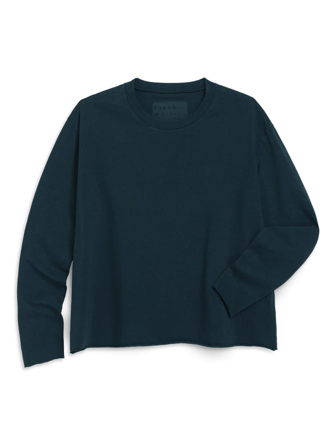 Quinn Long Sleeve Crewneck Tee in Vintage Navy