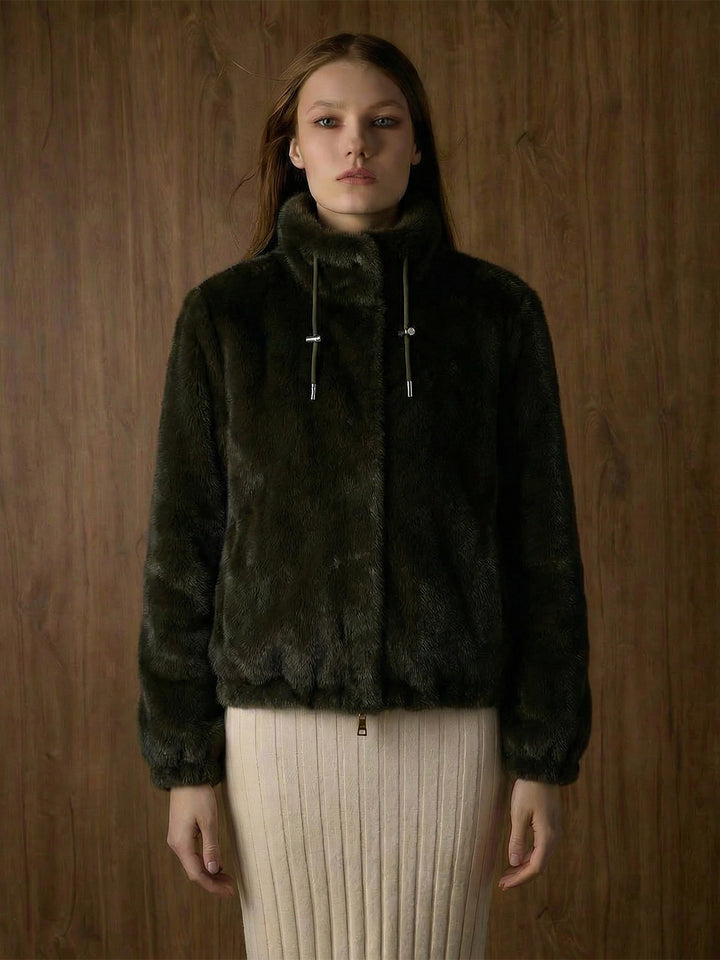Reversible Nylon Jacket in Army