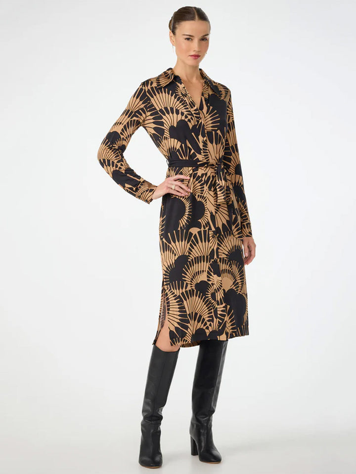 Radio City Wrap Dress in Juniper Jersey