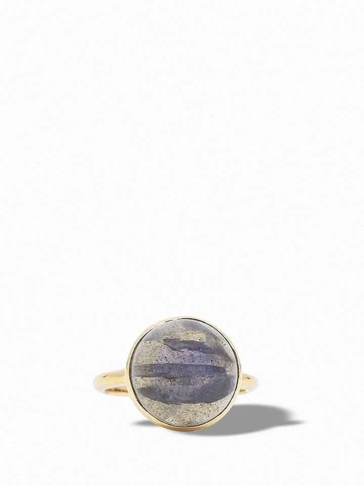 Rainbow Ring in Labradorite