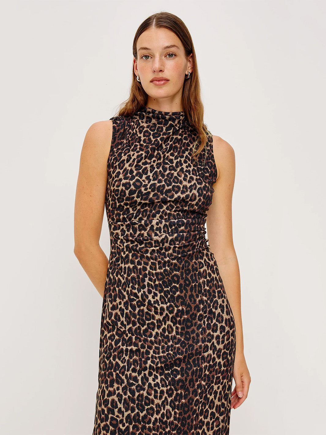 Rebecca Dress in Brown Nala